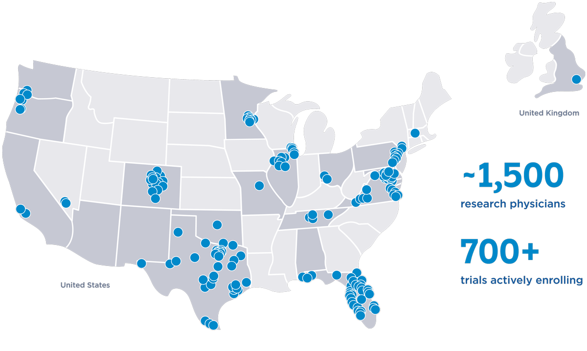 Map of SCRI trial locations